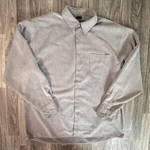 Bruno Sueded Microfiber Long Sleeve Button Down Mens Shirt